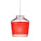 Besa Lighting Pica 6 Cord Pendant, Red Sand, Satin Nickel Finish, 1x50W Halogen 1XT-PIC6RD-SN - alternate 1